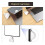 3 in 1 Memory Card Reader with Triangle Magnetic Cap Type-C USB Port Support TF/ for PC Laptop  Phone 6