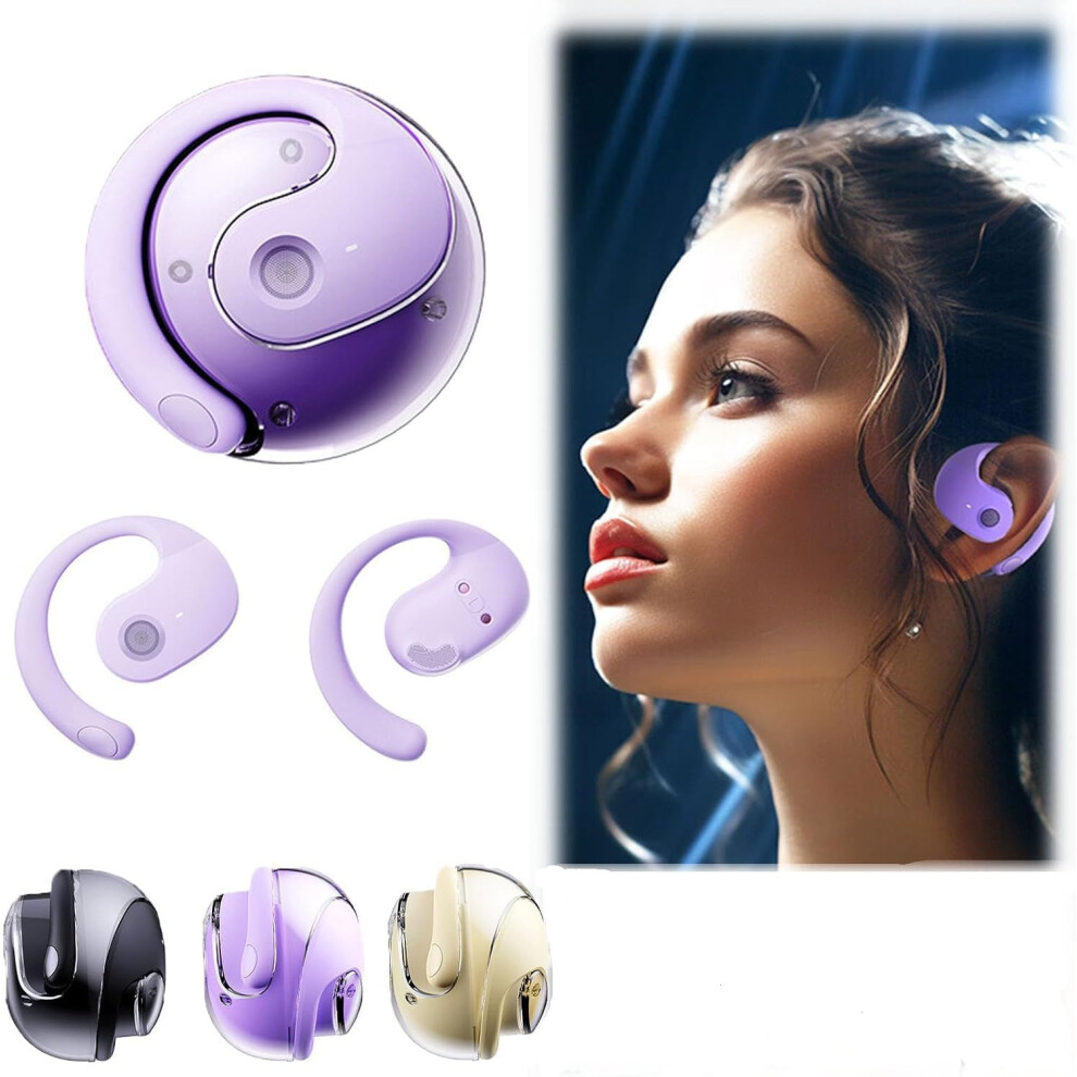 Awaze Labs X15 Pro Earbuds Ipx5 Waterproof Bluetooth Earbuds With Intelligent Noise Reduction Portable Lanyard Purple 9347817929980