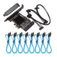 PCIE Card 8 Port, 6Gbps 3.0 PCIe Card, PCIe To Controller Expansion Card, Upport 8 3.0 Devices
