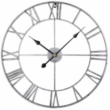 Accurate Analog Time Display Vintage Design Metal Indoor Outdoor Clocks, Decorative Oversized Clock Quartz Movement for Living Room Study Room Kitchen