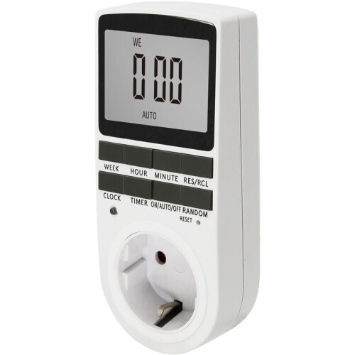 Digital Timer Outlet, Countdown Delay Programmable Timer, Extra Large LCD Display for Clear Reading, Save Energy & Money, Wide Application, Reliable 1