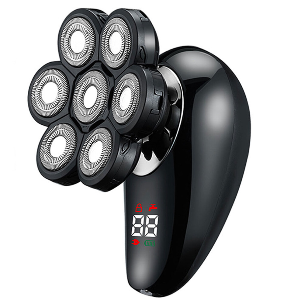 7D Electric Shaver for Bald Men, Wet Dry Shaver, Detachable Head Shavers, Flexible 7D Floating Head, Type C Charge, At Least 90 Minutes Wireless Use,