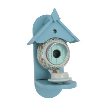 Charming Teapot Bird House Feeder, Garden Hanging Birdhouse Decor, 2-in-1 Bird Home Feeder for Small To Medium Gardens