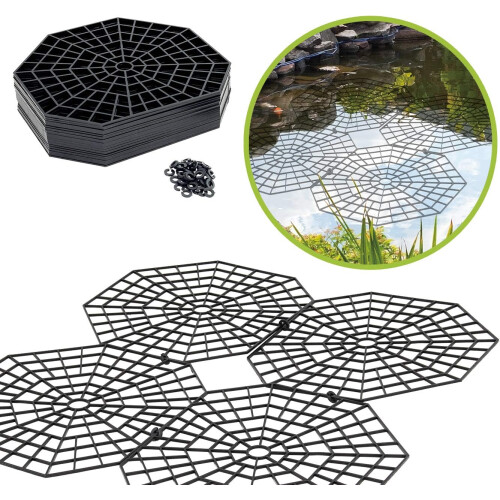 Fish Koi Guardian With Durable Plastic Construction, Universal Compatibility Pond Protector Hexagonal Pond Netting For Cats Birds Predators, Secure In