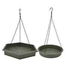 Mangiatoia per uccelli ricaricabile e facile da pulire, con design da appendere per decorare giardino, terrazzo e veranda. Mangiatoia di grande