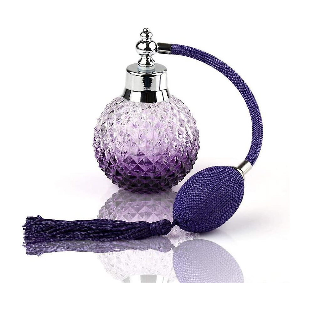 Crystal Perfume Bottle with Long Spray Bottle, Exquisite Workmanship Refillable Perfume Atomizer Fashion Modeling for Elegant Gifting