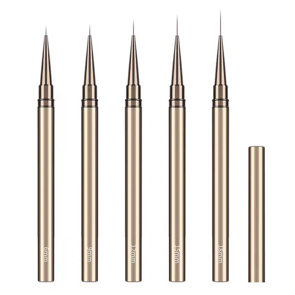 Liner Brush for Nails Precision and Control Fine Line Nail Brushes Different Size Liner Brushes Non Slip Grip Ergonomic Design Sturdy Durable Premium