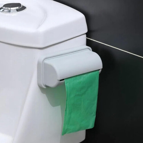 Home Simple Punch-Free Garbage Bag Storage Box Wall-Mounted Pull-Out Storage Box Simple Garbage Bag Storage Box A 2