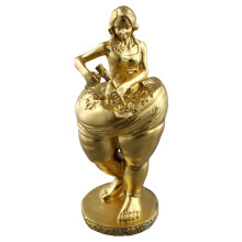 Estátua da Deusa Do Emagrecimento, Estatuetas Decorativas, Escultura, Modelo, Quarto, Ioga, Academia, Ornamento Dourado