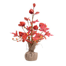 Maple Ornaments Plastic Artificial Flower Home Furnishing Soft-Mounted Desktop Ornament