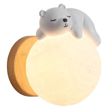 Dimmbare Festverdrahtete Moderne LED-Wandleuchte für Kinderzimmer, Wandlampe für Wohnzimmer, Flur, Restaurant, Weiß, B
