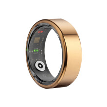 R02 Ring Health Monitoring IP68 Waterproof Multi-Sport Modes for Android for IOS Rose Gold No.10 19.8mm