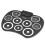Electronic Drum Set Hand-Rolled Drum 9-Pad MIDI Interface Supports DTX Games Portable Drum Set with Drumsticks Pedals 6