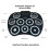 Electronic Drum Set Hand-Rolled Drum 9-Pad MIDI Interface Supports DTX Games Portable Drum Set with Drumsticks Pedals 5