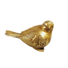 Brass Cute Bird Statue, Copper Animal Sparrow Statue Sculpture Crafts Desktop Decoration Gift Collection 1Pcs