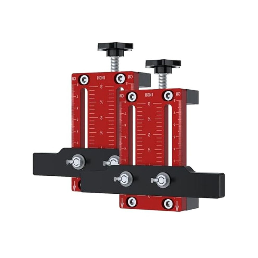 2Pcs Cabinet Door Installation Positioner,Aluminum Alloy Cabinet Hardware Jig,Adjustable Door Hinge Jig For Cabinet Door 4711895120952