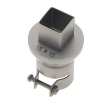 1 Pièces Buse BGA Buse de Soudage SMD 850 Buses de Station de Soudage à Air Chaud, Accessoires de Soudage de Buse BGA Universels 15x15mm