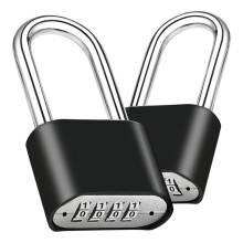 2 Stuks Combinatieslot, 4-Cijferig Combinatieslot voor Zwaar Gebruik, Combinatiehangslot Buiten Waterdichte Poortsloten voor Hek