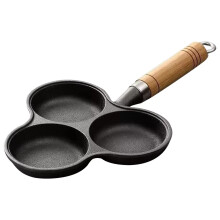 3-Loch-Omelettpfanne Aus Gusseisen, Antihaftbeschichtete Frühstücks-Eierpfanne, Frühstücksgrill, Kochtopf, Eierbratpfanne, Pfannkuchenpfanne