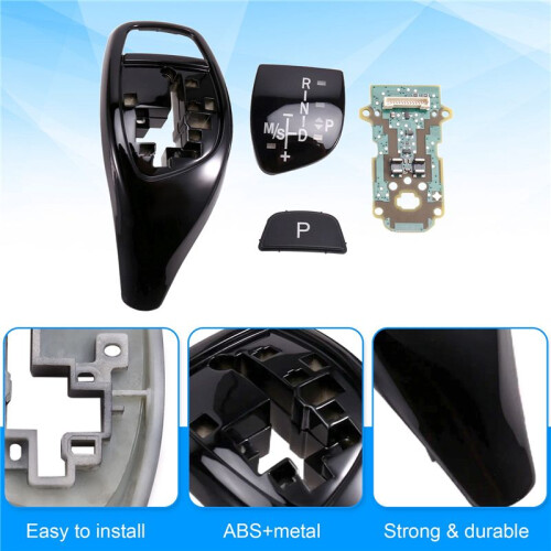 F Chassis Gear Shift Knob Panel & LED Circuit Board W/M Patch & P Button Patch for  3 Series/4 Series 2013-2019 1