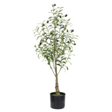 Kunstmatige Olijfboom Kunstplant Anti-Kantelbescherming Onderhoudsarme Huisboom, Nep Groene Plantenpot