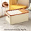 Closet Clothes Organizer Fabric Storage Box Stackable Storage Basket Wardrobe Storage Box 6
