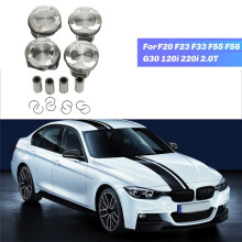 4Pcs 82mm Engine Pistons Rings Set for F20 F23 F33 F55 F56 G30 120i 220i 2.0T 11258657760 11259468870 11257561710