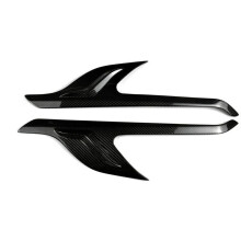 Auto Koplamp Wenkbrauw Koplamp Ooglid Wenkbrauw Koolstofvezel Afwerking voor Alphard Vellfire 30 Serie 2015-2023