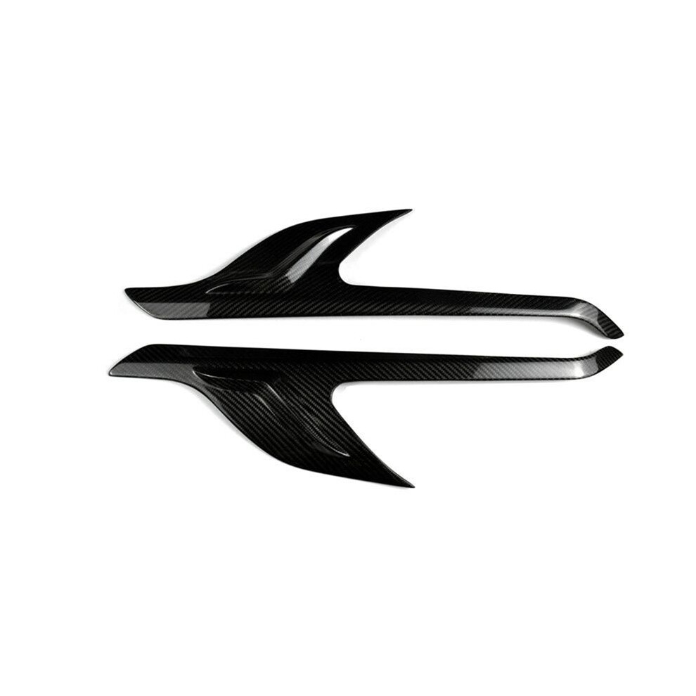 Car Front Head Eyebrow Eyelid Eyebrow Carbon Fiber Trim For Alphard Vellfire 30 Series 2015-2023 Light 4713924586258