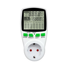 Digital LCD Meter Wattmeter Wattage Electricity Kwh Power Meter Measuring Measuring Outlet Power Analyzer EU Plug