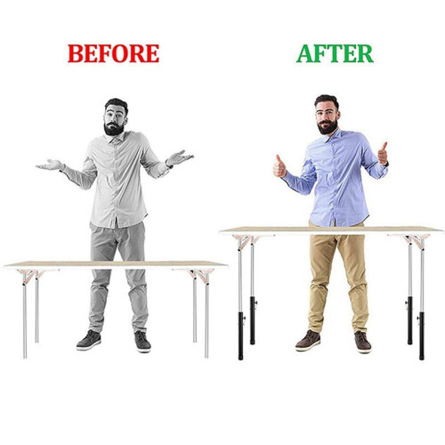 Table Leg Extender Table Workbench Height Extender Easy to Install Use Straight Leg Table Leg Extender