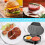 Hamburger Maker Multifunction Double Round Burger Press Patty Maker for Egg Stuffed Burgers Beef Burger EU Plug 3