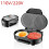 Hamburger Maker Multifunction Double Round Burger Press Patty Maker for Egg Stuffed Burgers Beef Burger EU Plug 4