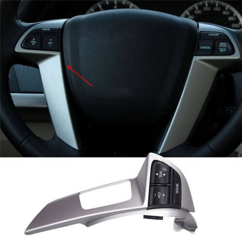 Car Steering Wheel Left Side Volume Adjustment  with Holes Frame Multifunction Button for  Accord 2008-2012 1
