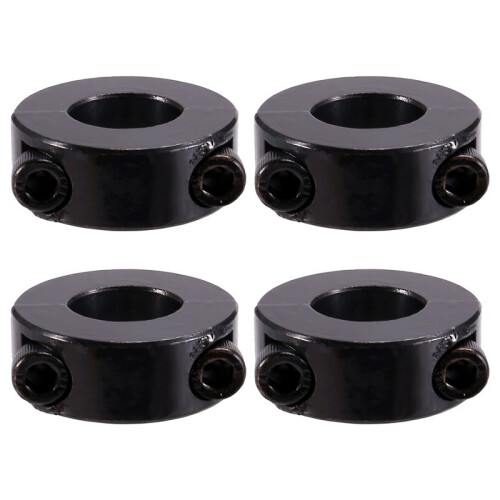 4PCS Double Split Shaft Collars Oxide Set Screw Style Double Split Setscrew Shaft Collar Inner Diameter 20x40x15mm