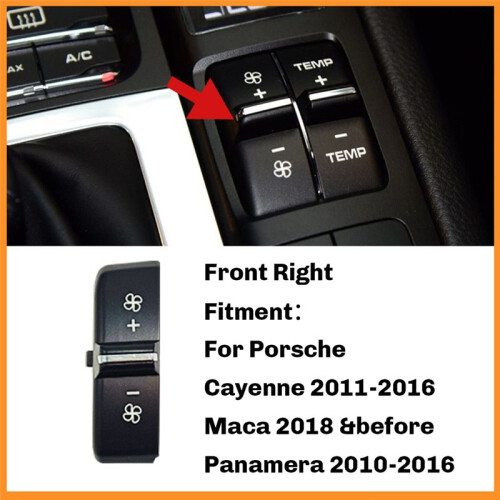 Front Rear Console Air Vent Temperature Ventilation Adjust A/C Button  Caps for  Cayenne  Macan B 2