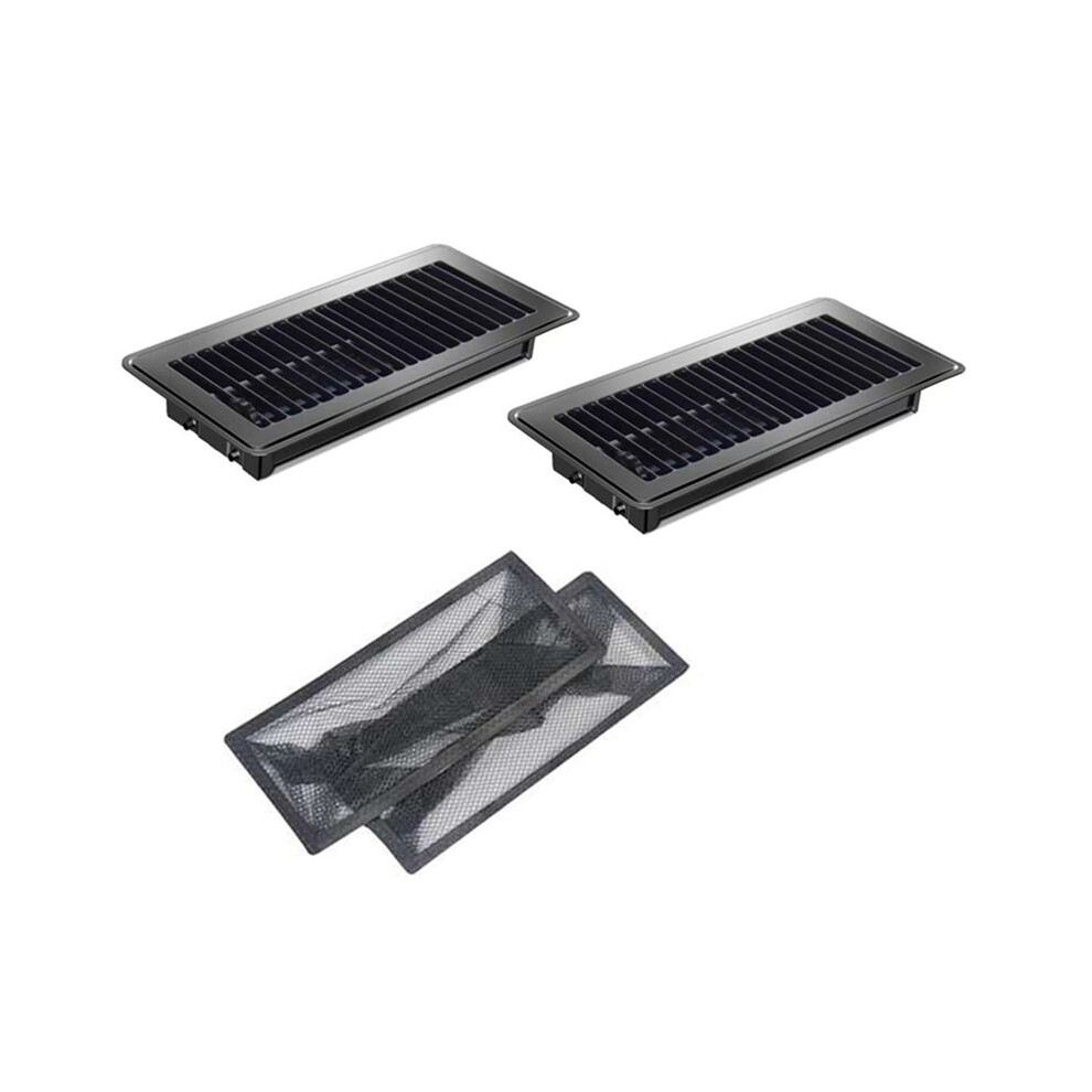 2Pcs Floor Vent Covers With Air Vent Filter Mesh 2Pcs,Heat Air Vent Covers Floor Vent Covers For Floor Registers Black 4711122529886
