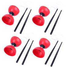 Sensory Training Equipment, Double-Headed Diabolo, Entertainment Products for Children, Students and the Elderly Red