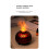 Essential Oil Diffuser Volcano Fire Diffuser Humidifier 350ml Cool Mist Humidifier 7 Colors Light for Room Office A 3
