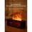 Flame Aroma Diffuser Fireplace Essential Oil Diffuser Air Humidifier Cool Mist Difusor with Realistic Fire Night Light A 8