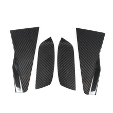 Para Serie 5 G60 2024 Edición Deluxe Cubierta Decorativa para Parachoques Delantero de Coche de Fibra de Carbono Real Accesorios Exteriores