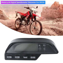 1PC Motorrad Digital Tachometer Kilometerzähler Schwarz für XR250