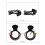 New TC-206 Trial Frame Clip Frame Optometry Monocular Optical Test Frame Bracket Ophthalmic Instrument (2 Pieces) A 7