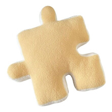 Plush Puzzle Pillow Irregular Shape Pillow Fun Puzzle Pillow Suitable for Sofa and Bed Yellow