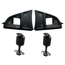 4 X Multifunktions-Lenkradschalter-Tastenabdeckung für Octavia 3 A7 Superb 3V Fabia Mk3 Kodiaq