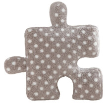 Cojines de Rompecabezas Irregulares, Almohadas de Lunares, Almohadas de Felpa Que Se Pueden Usar para Juegos, Decoraciones de Sofá Cama Gris