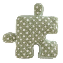 Irregular Puzzle Cushions, Polka Dot Pillows, Plush Pillows That Can Be Used for Games, Sofa Bed Decorations Green