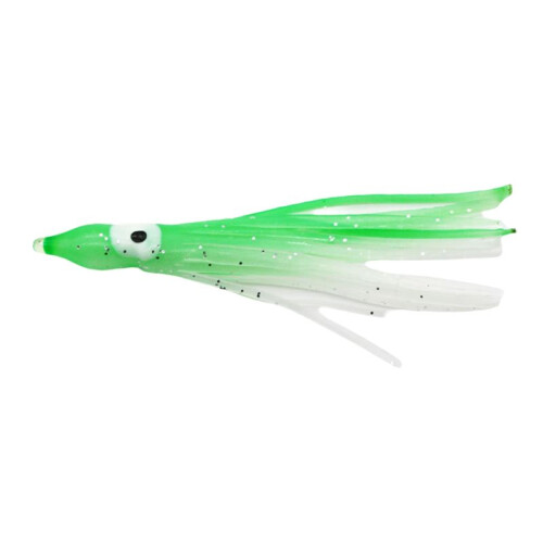 Weicher Oktopus-Köder, 100 Mm, Oktopus-Köder, Tintenfischrock, Angelgerät, Trolling-Köder, PVC, Leuchtender Rock, Angelköder 007