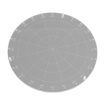 9.1 Inch Diameter Circle Acrylic Stamping Blocks, Stamping Tool for Card Making Scrapbooking Stamp and Spin Tool