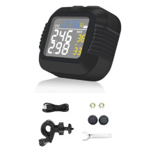 Motorfiets Bandenspanningscontrolesysteem Infraroodsensor met 2 Externe Sensoren Moto Bandenspanningscontrolesysteem